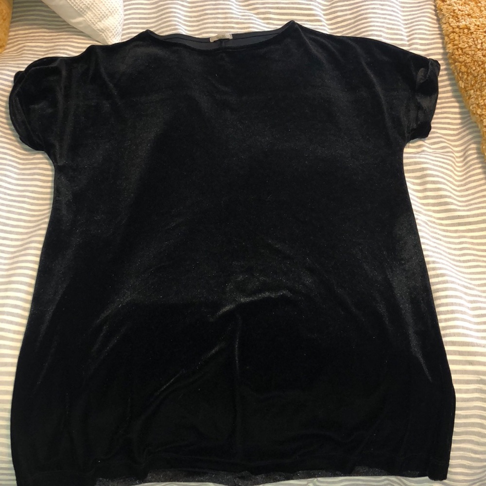 Urban outfitters black suede/ fleece dress XS